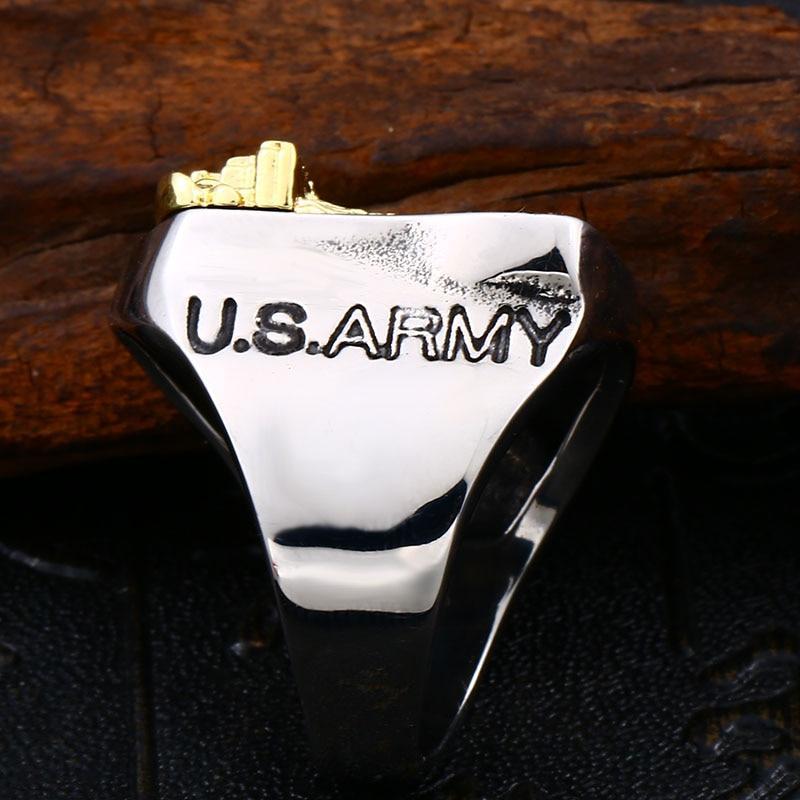American the Airborne Screaming Eagle Stainless Steel Ring / Personality Rock Style Jewelry