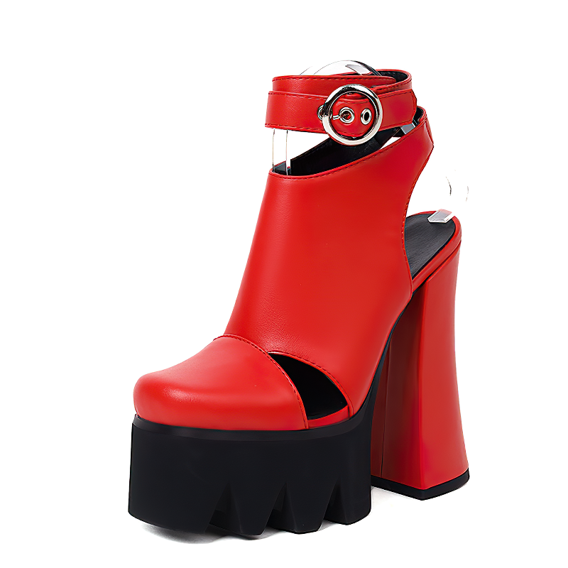 Ankle Strap Women's Black Footwear / Fashion Female High Heel Shoes