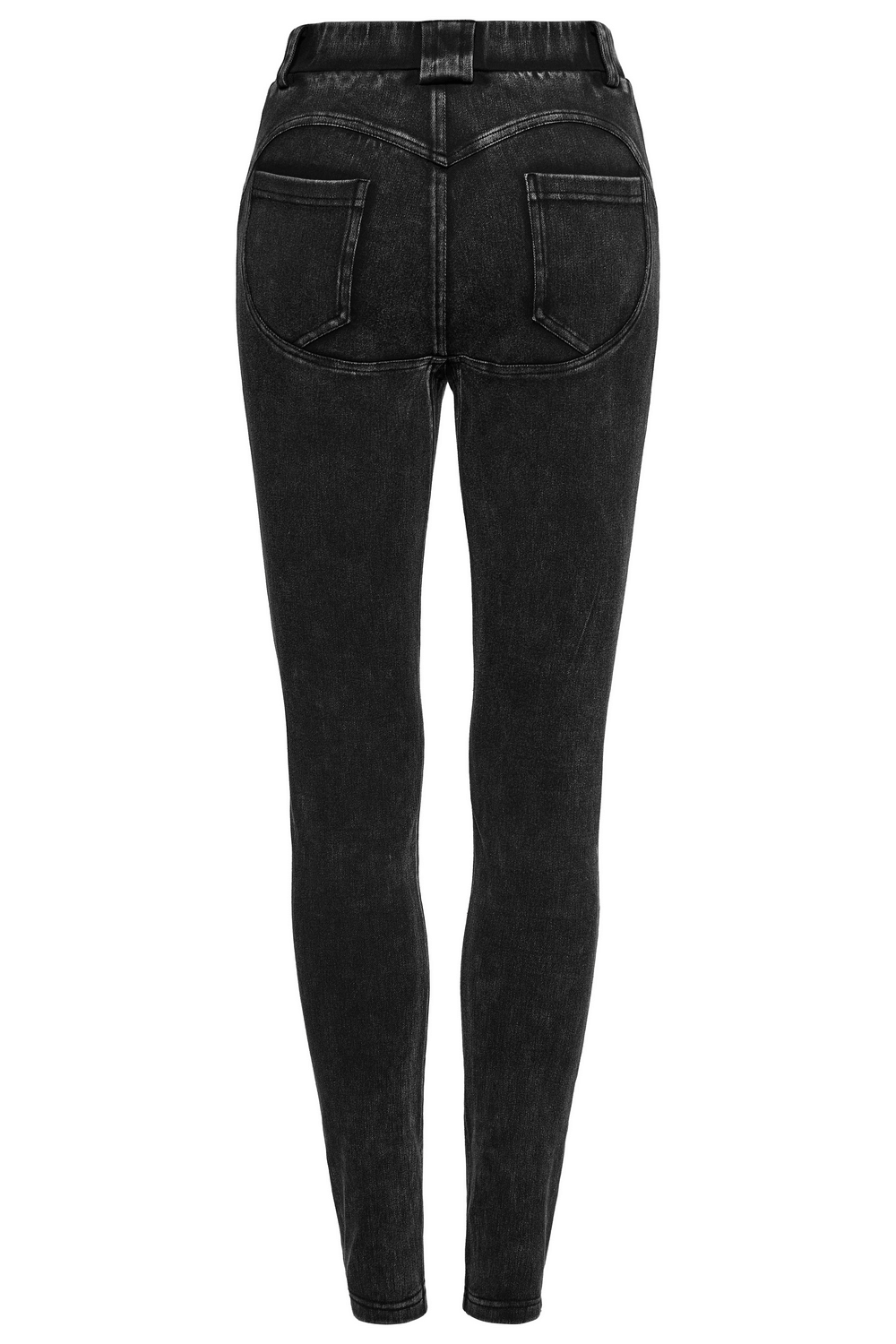 Apocalypse Punk Distressed Black Knitted Jeans