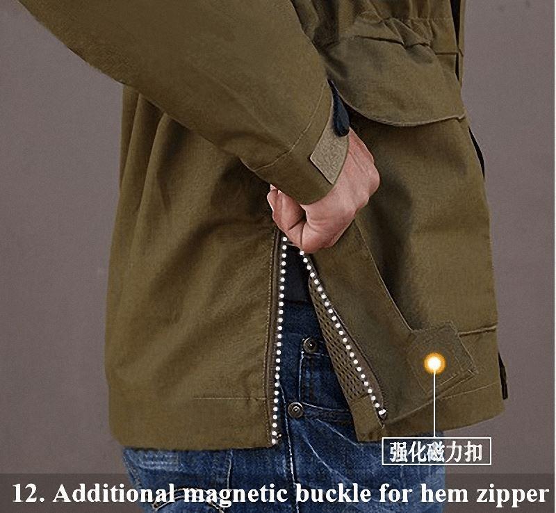 Military Jacket / Casual Tactical Windbreaker / Men Waterproof Flight Pilot Coat