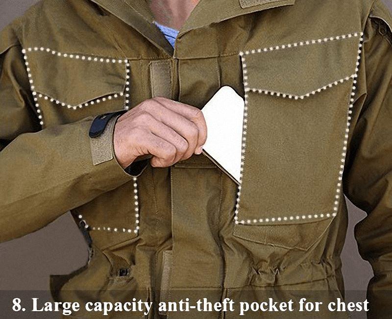 Military Jacket / Casual Tactical Windbreaker / Men Waterproof Flight Pilot Coat