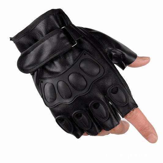 Army Tactical Gloves / Outdoor Sports Half Finger Combat Motorcycle Rock Style brutal Unisex Gloves