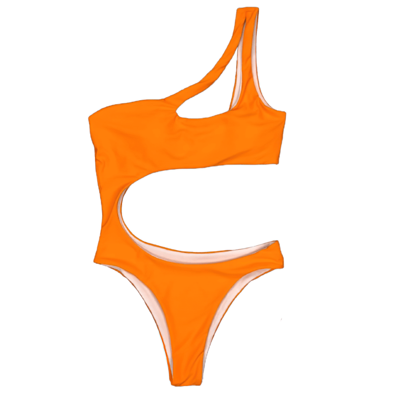 Asymmetric Bikinis For Women / Sexy One Piece Swimsuit / Stylish Female Monokini
