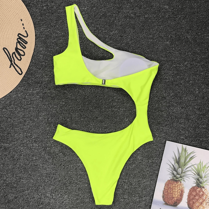 Asymmetric Bikinis For Women / Sexy One Piece Swimsuit / Stylish Female Monokini