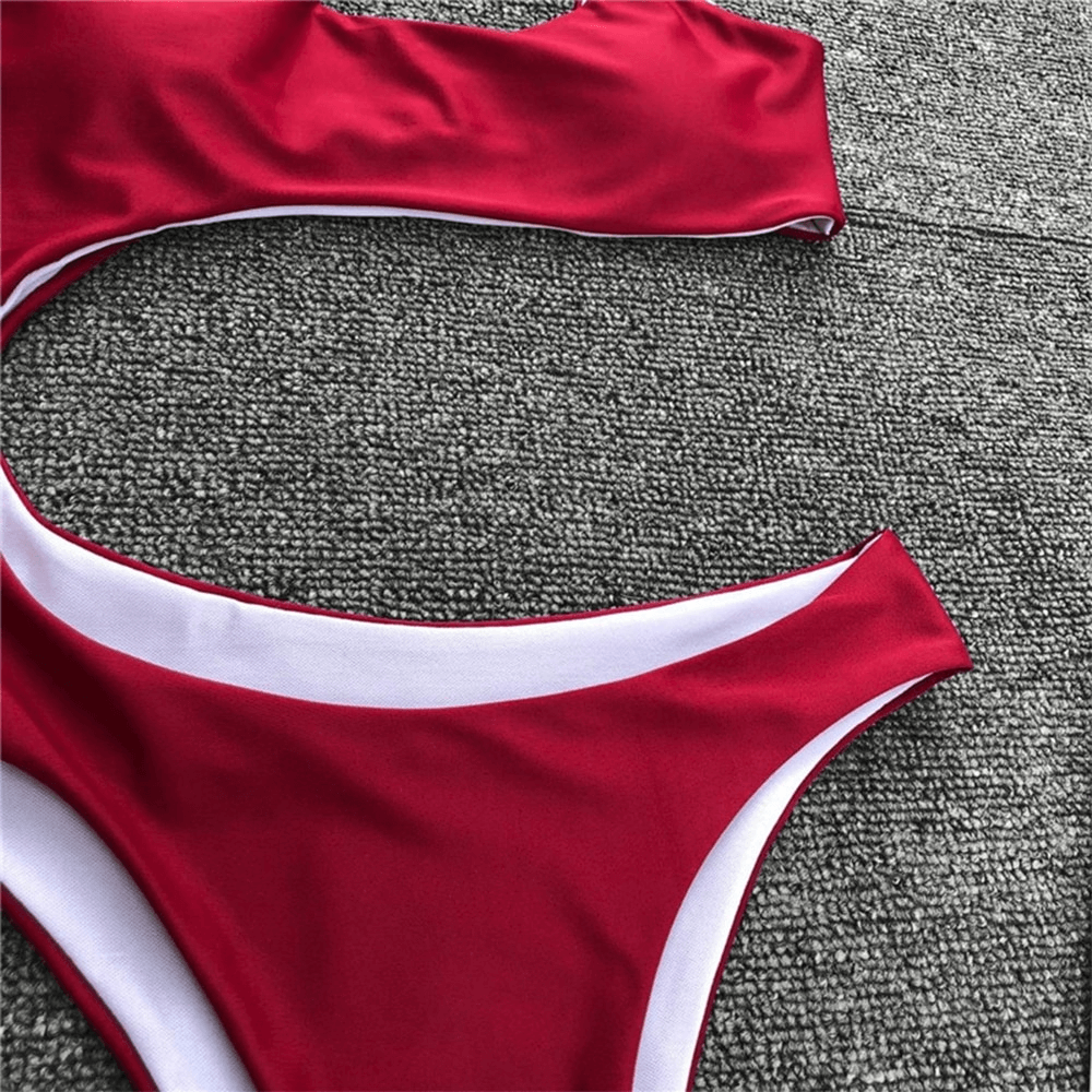 Asymmetric Bikinis For Women / Sexy One Piece Swimsuit / Stylish Female Monokini
