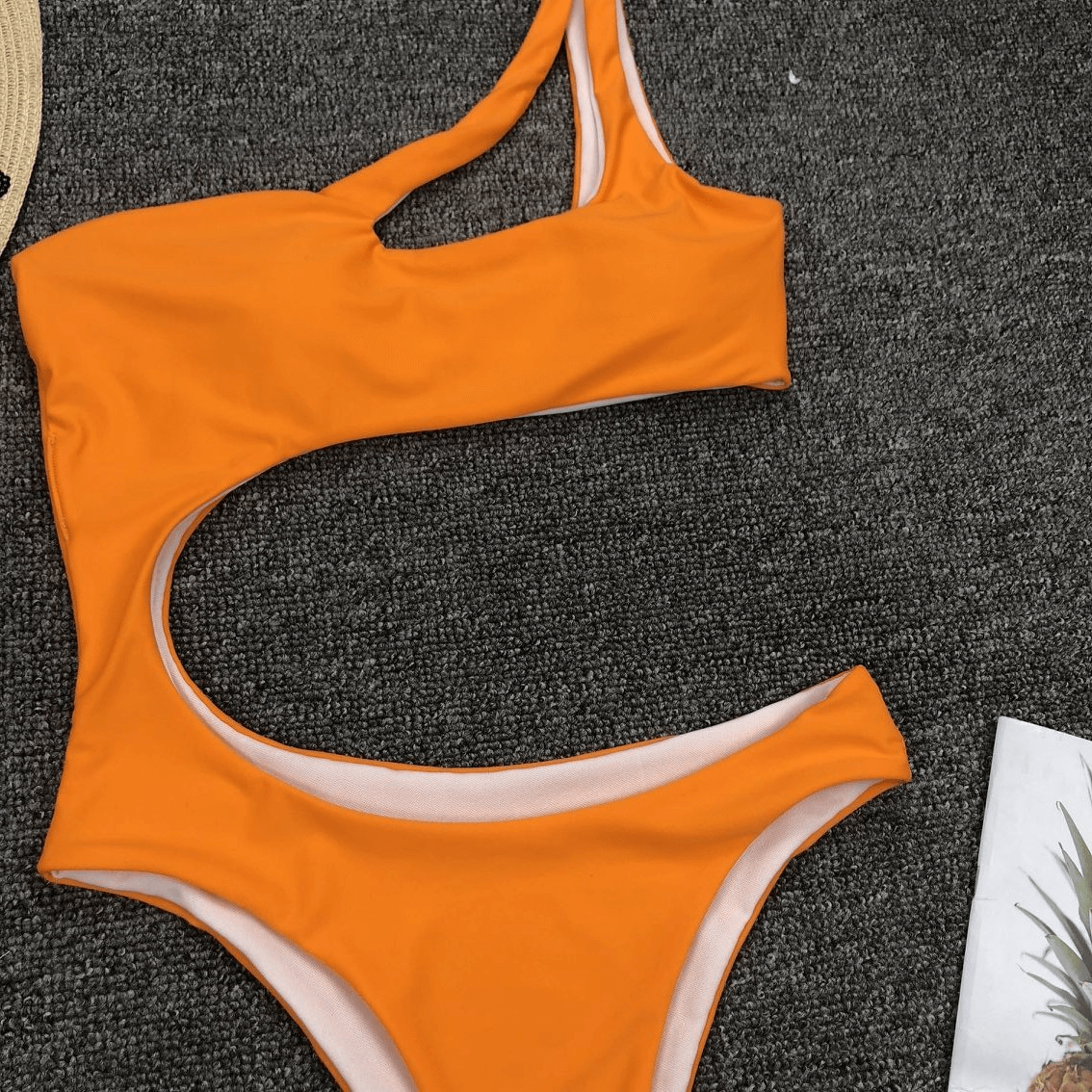 Asymmetric Bikinis For Women / Sexy One Piece Swimsuit / Stylish Female Monokini