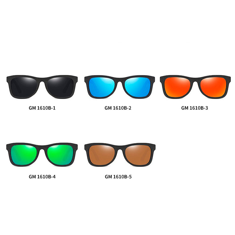 Bamboo Unisex Polarized Sunglasses / Wooden Driving Sunglasses For Men And Women