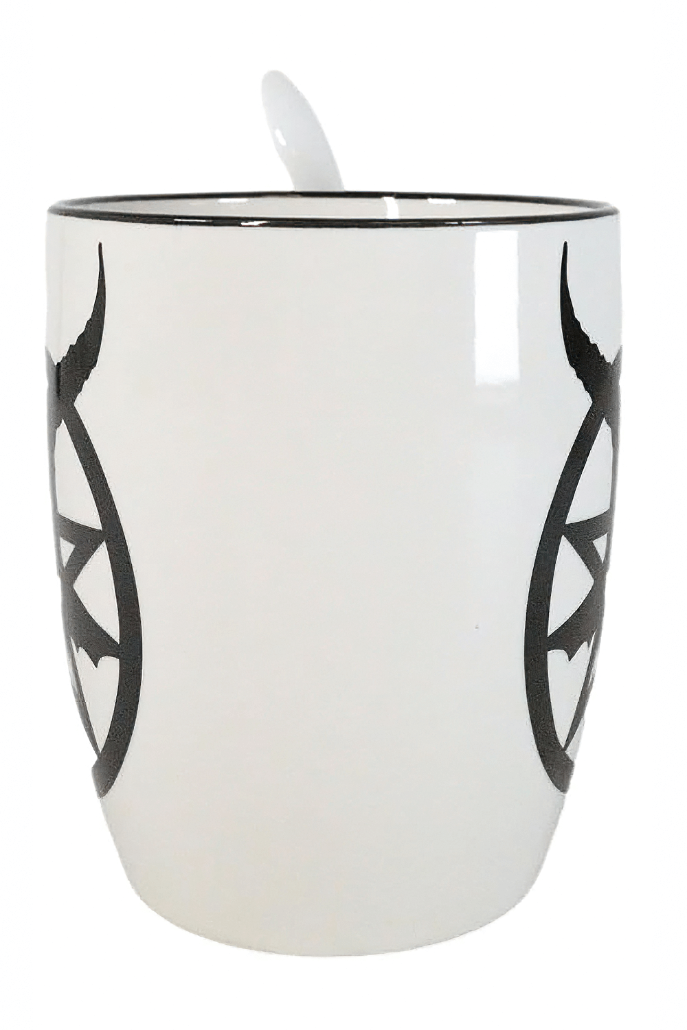 Baphomet Mug and Spoon Set with Satanic Pentagram Design