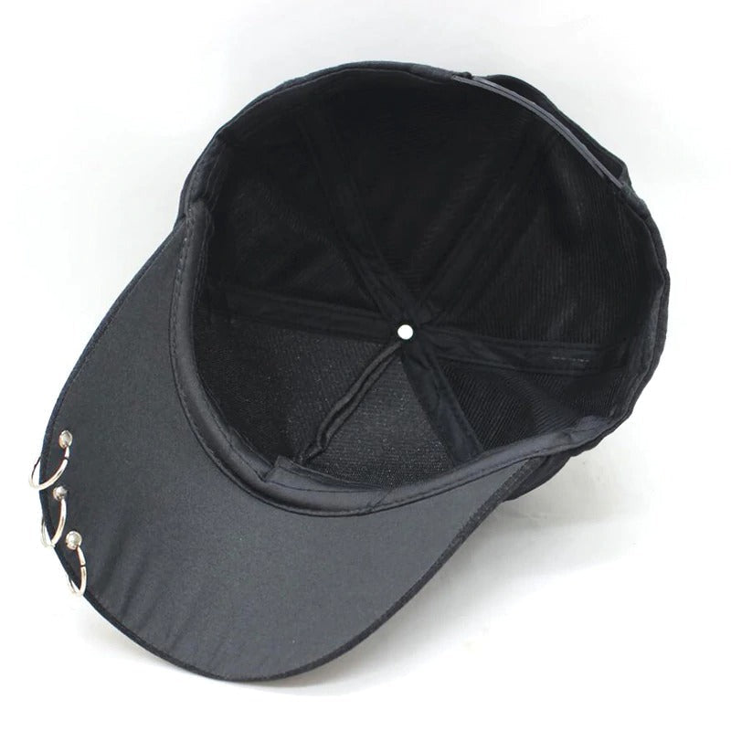 Baseball Cap with Rings / Rave outfits Accessory