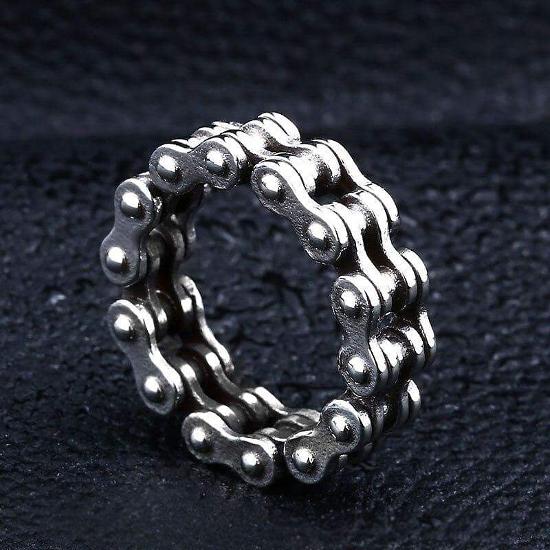 Biker Chain Stainless steel Ring / Rock Style Jewelry For Men and Women