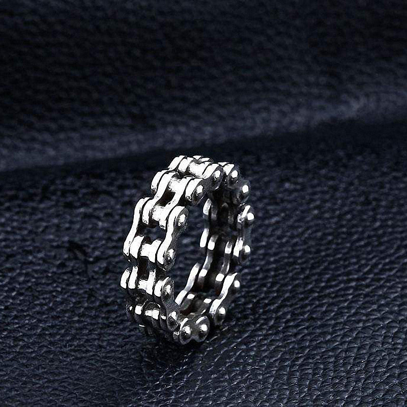Biker Chain Stainless steel Ring / Rock Style Jewelry For Men and Women