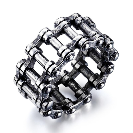 Biker's Stainless Steel Chain Ring / Punk Rock Jewlery for Men and Women