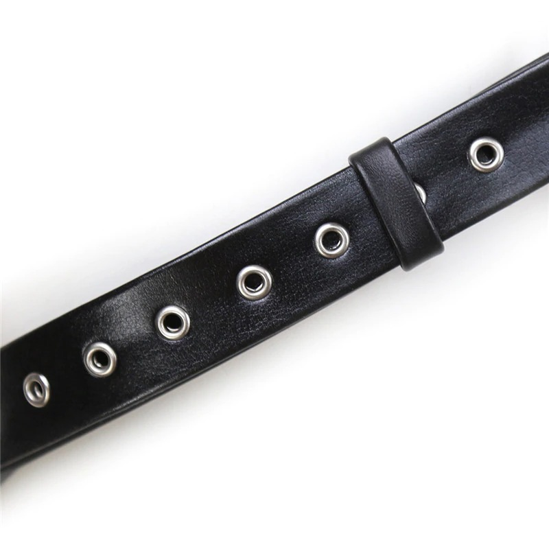 Black Body Chest Strap Harness For Men / Alternative Fashion Adjustable Bondage Suspenders