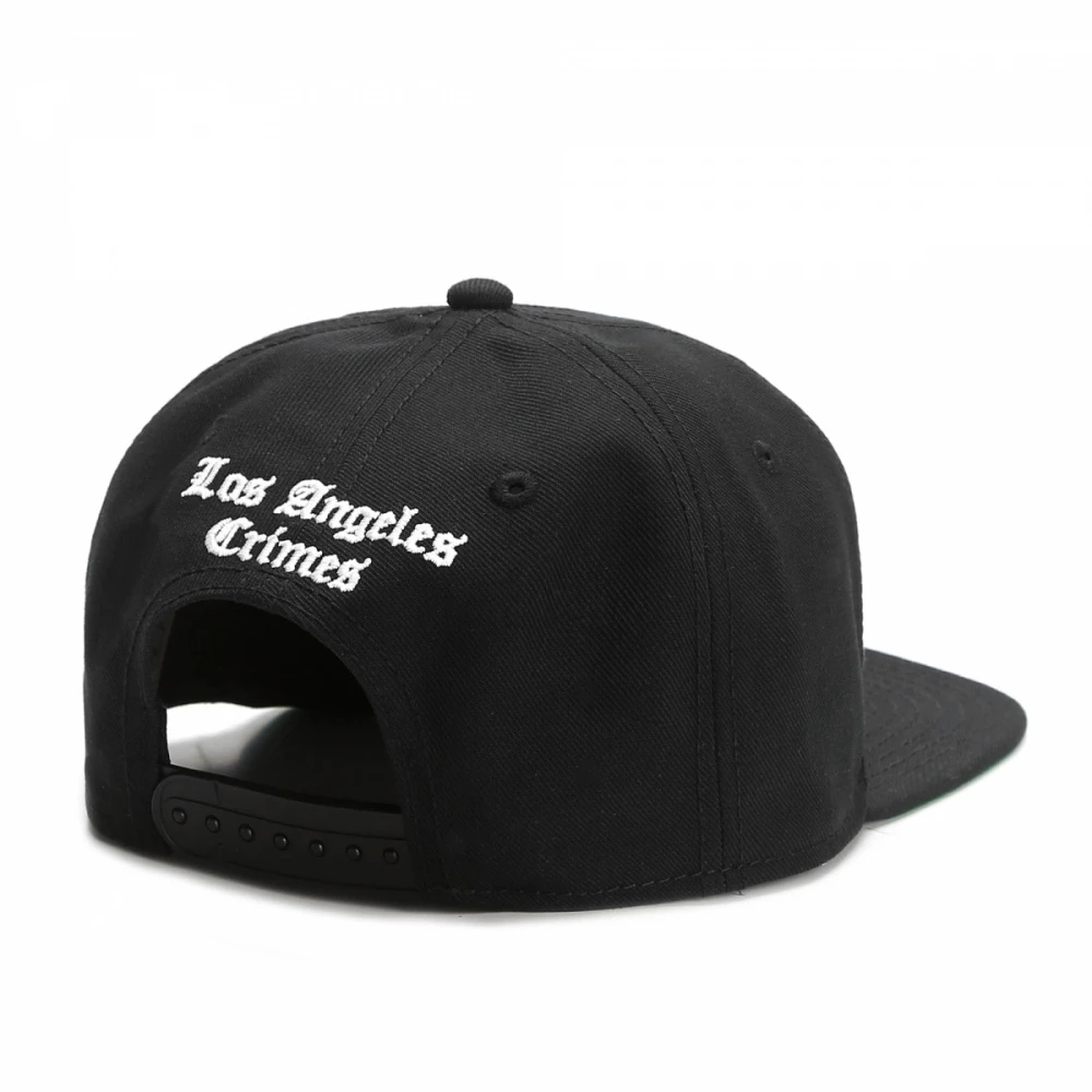 Black Cap With Adjustable Plastic Buckle / Fasion Unisex Cap In Casual Style