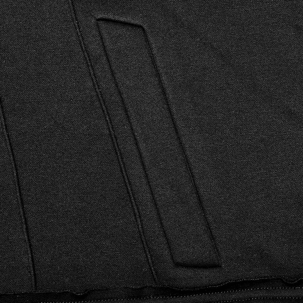 Black Cropped Hoodie with Enchanting Wizard Hood