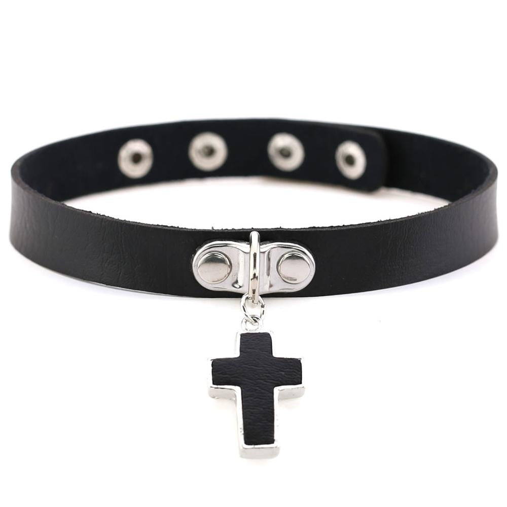 Black Cross Gothic Chokers for Women / Chocker collar for Women