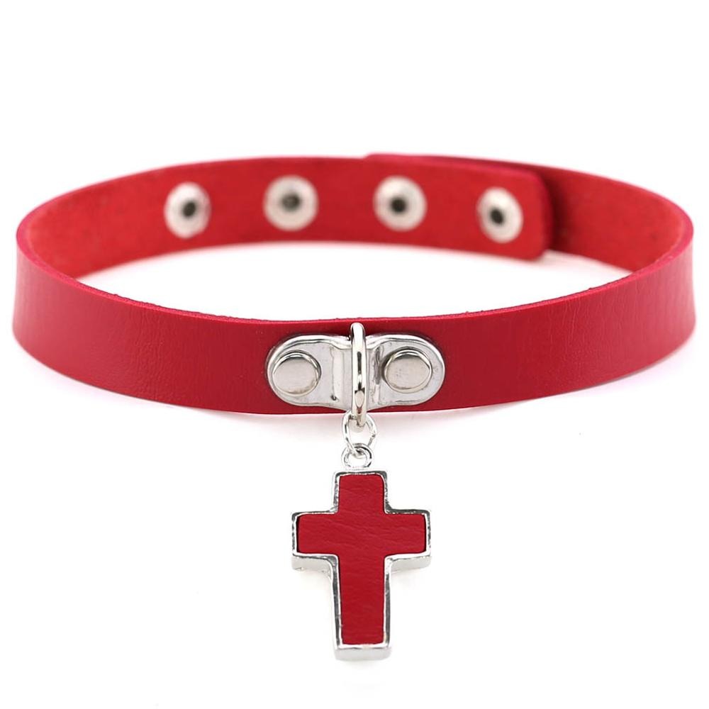 Black Cross Gothic Chokers for Women / Chocker collar for Women