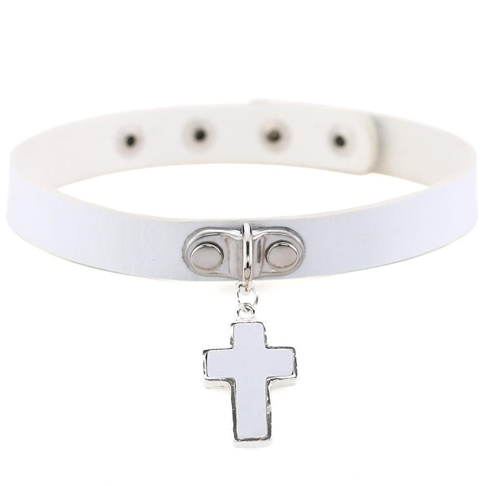 Black Cross Gothic Chokers for Women / Chocker collar for Women