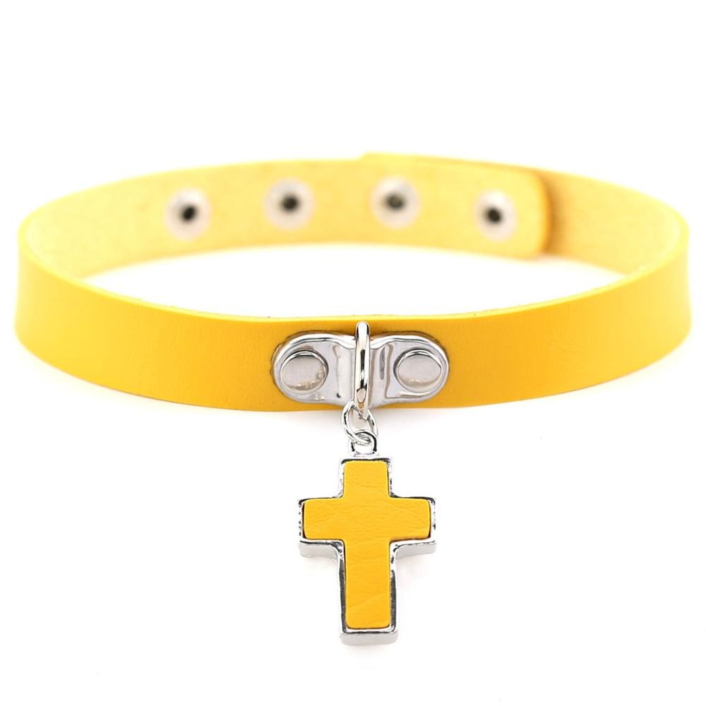 Black Cross Gothic Chokers for Women / Chocker collar for Women