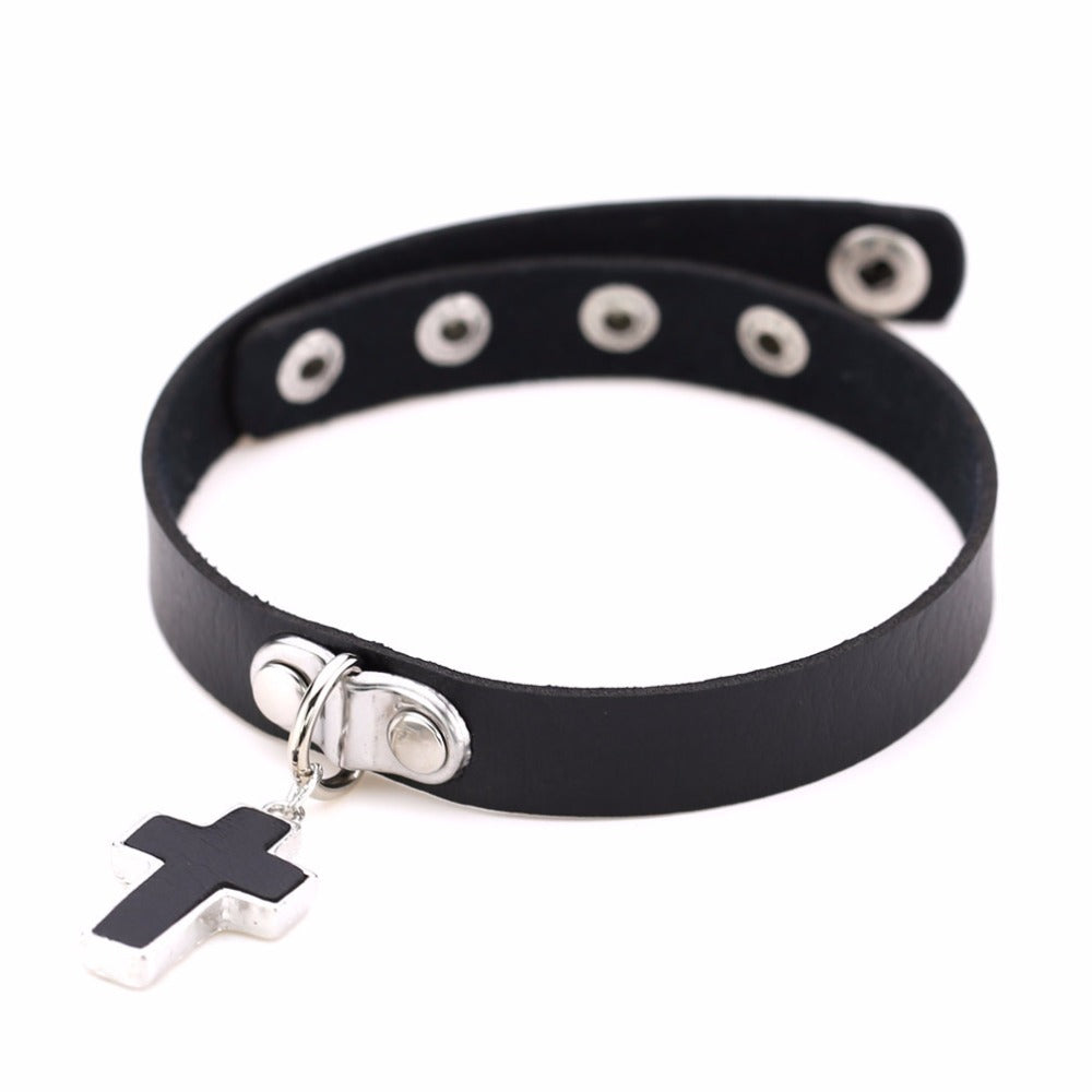 Black Cross Gothic Chokers for Women / Chocker collar for Women