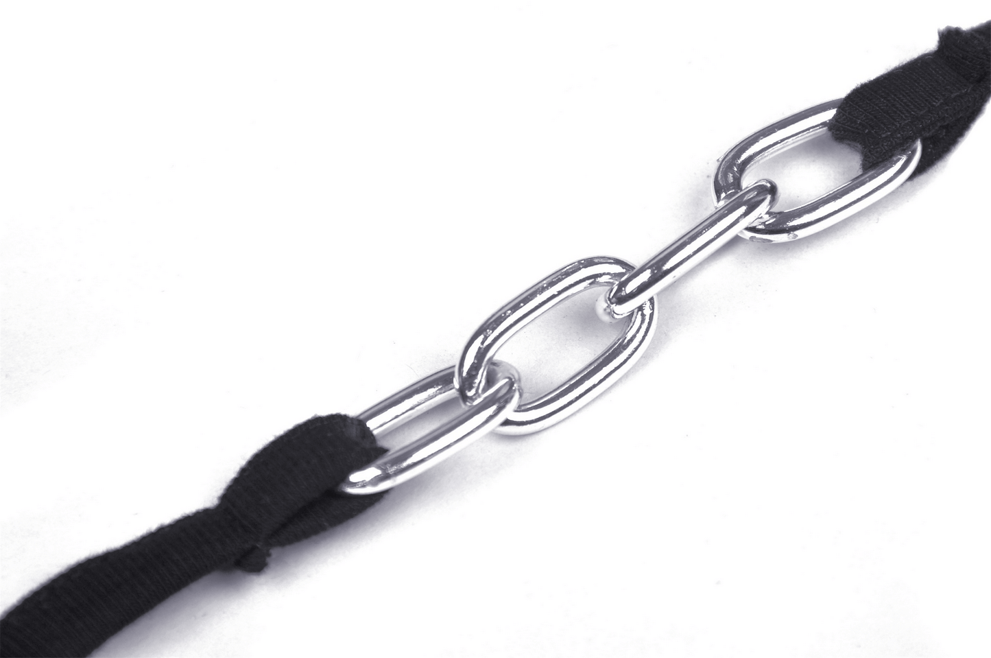 Black Gothic Crop Top with Chain Detail Straps