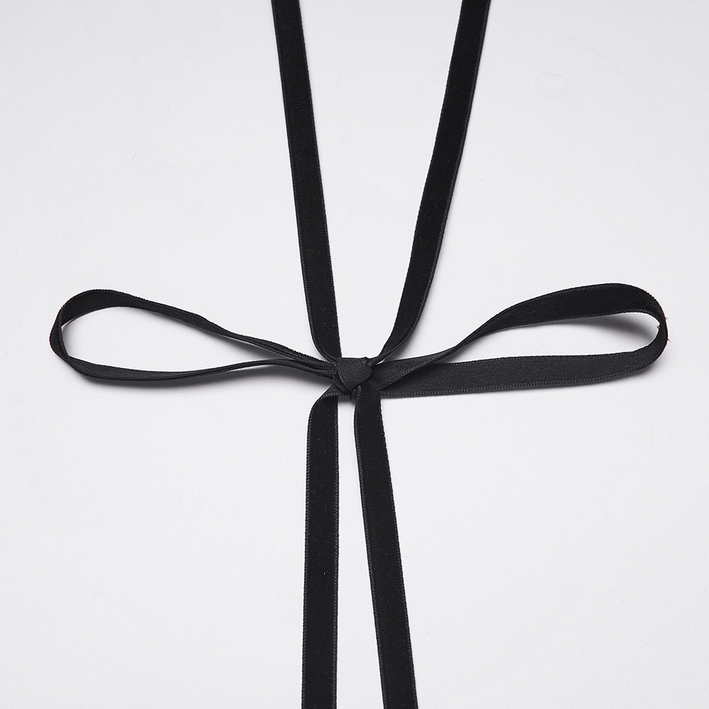 Black Gothic Feather Lace Shawl with Reversible Design