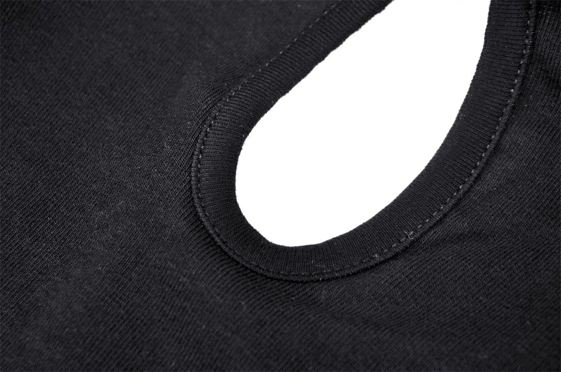 Black Gothic Halter Crop Top with Chain Detail