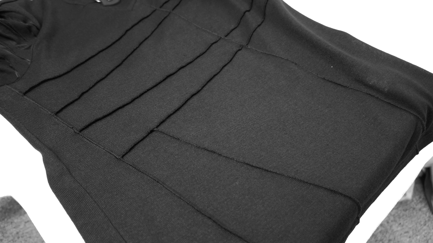 Black Gothic Punk Long Sleeves Hoodie / Men's Transparent Sleeves Top with Buckle