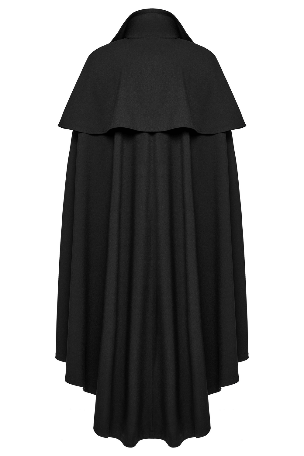 Black Gothic Vampire Cloak with Double Layered Collar