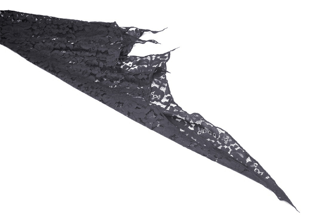 Black Lace Bolero Shrug Top with Bell Sleeves