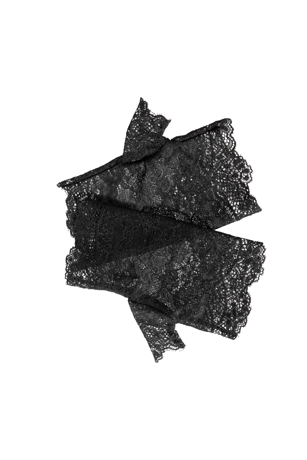 Black Lace Victorian-Inspired Fashion Gloves