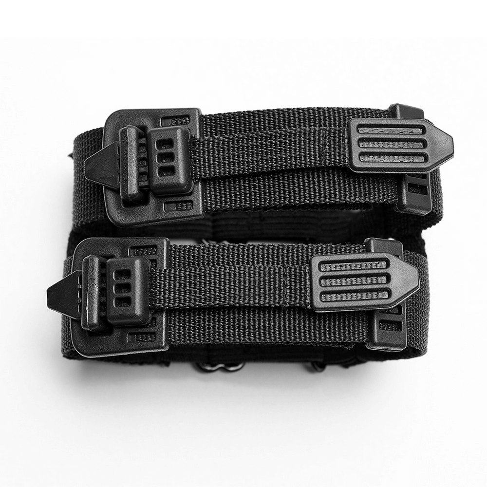 Black Punk Rave Adjustable Bracelet - Versatile Style