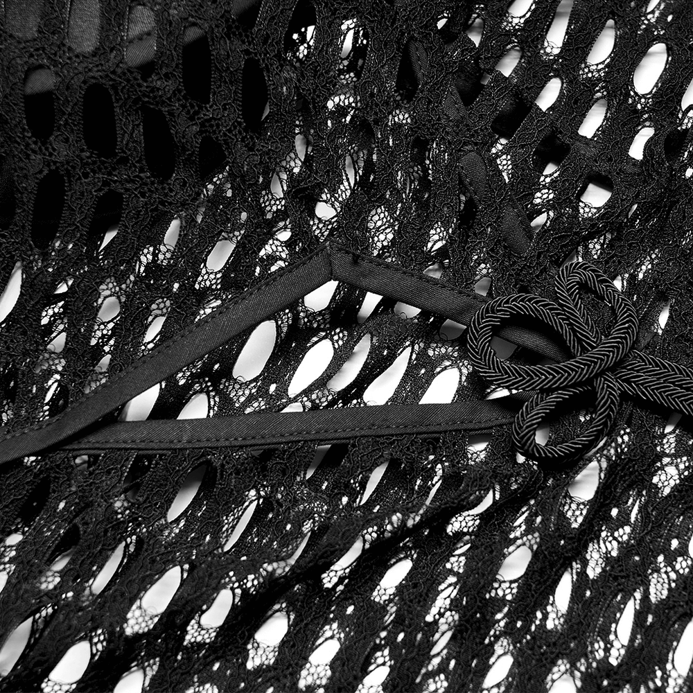 Black Sheer Mesh Crop Top Hoodie For Trendy Looks