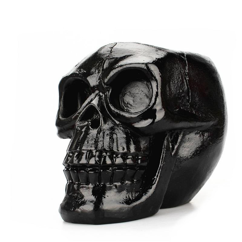 Black Skull Desktop Pen Holder / Office Storage Case for Pens and Pencils / Home Decoration