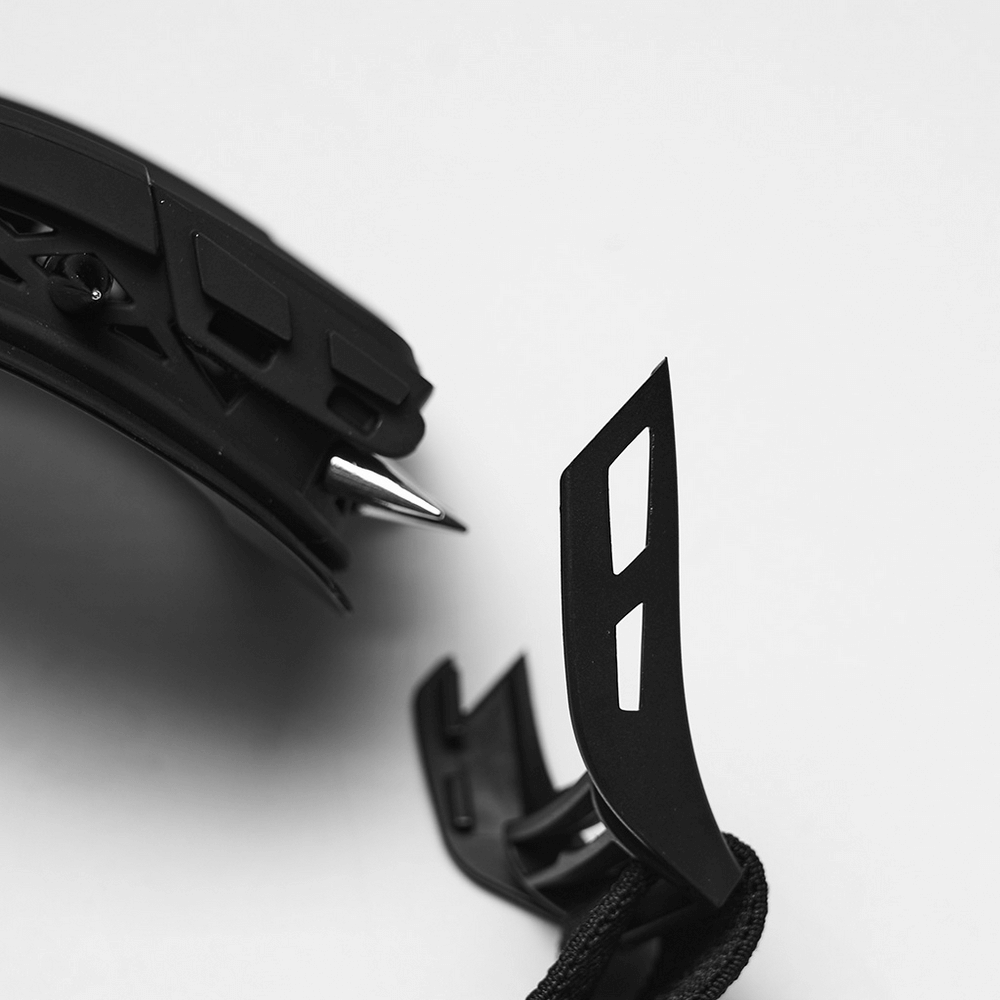 Black Spiked Punk Glasses with Adjustable Elastic Strap