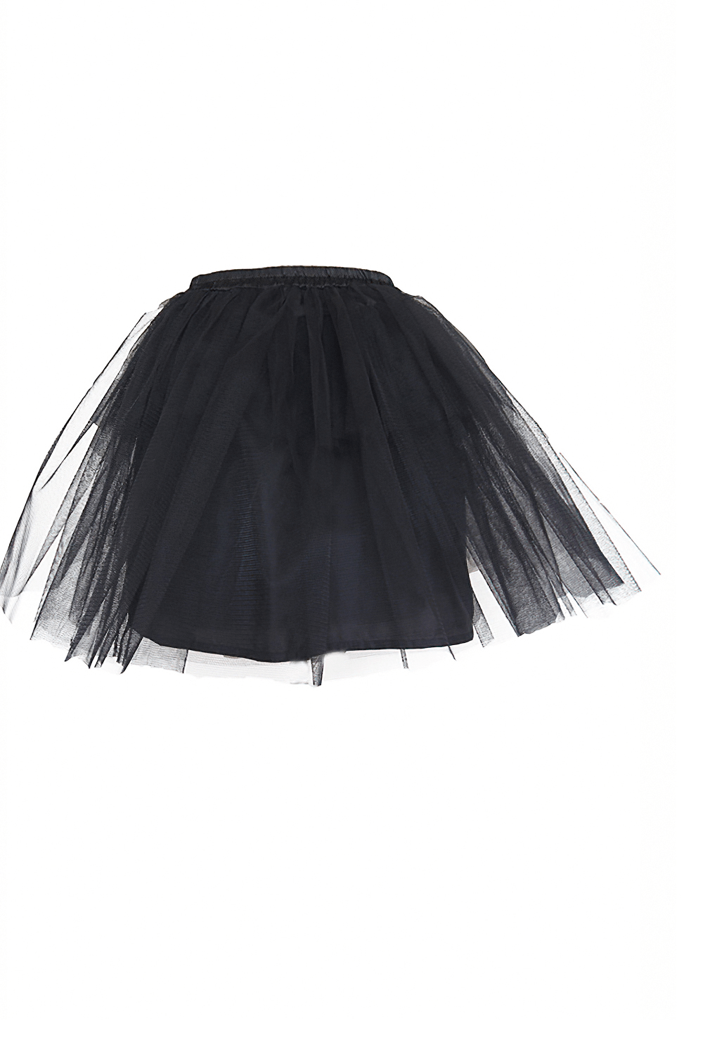 Black Tulle Skirt with Layers for Punk and Lolita Looks