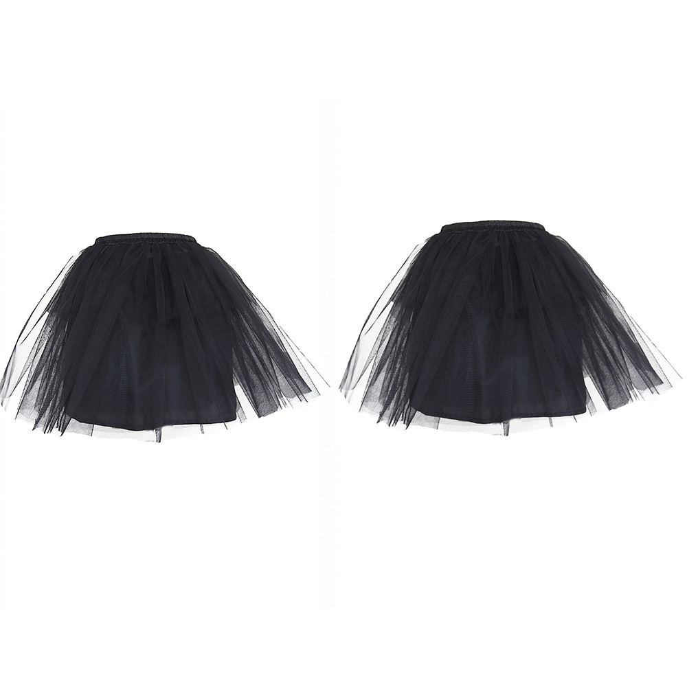 Black Tulle Skirt with Layers for Punk and Lolita Looks
