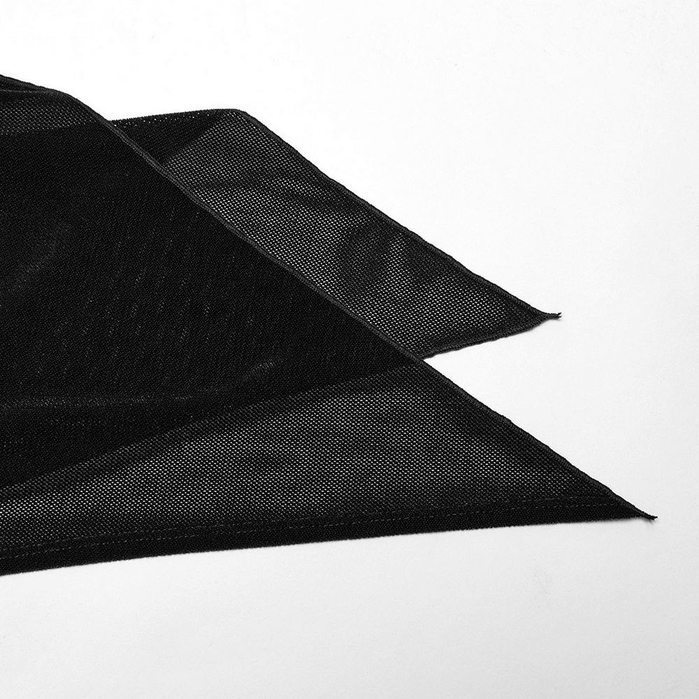 Black Women's Top with Bell Sleeves and Hook Closures