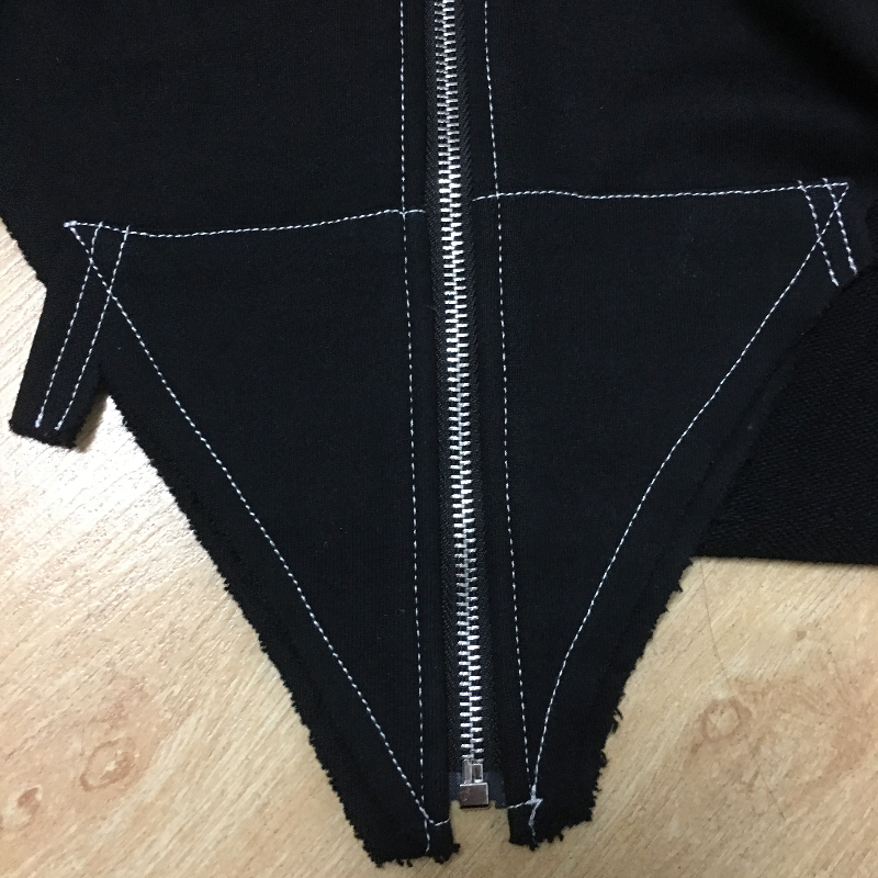 CLEARANCE of Black Zipper Pastel Goth Clothing / Vintage Women's Hoodies - US