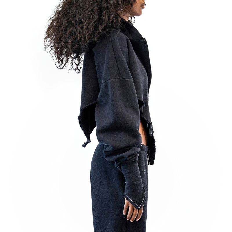 CLEARANCE of Black Zipper Pastel Goth Clothing / Vintage Women's Hoodies - US