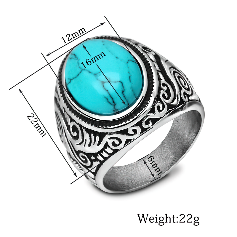 Bohemian Style Unisex Stainless Steel Ring / Vintage Alternative Fashion Jewelry