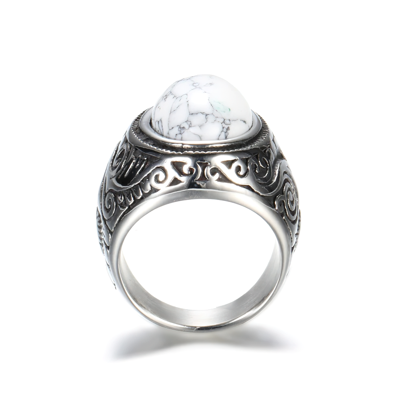 Bohemian Style Unisex Stainless Steel Ring / Vintage Alternative Fashion Jewelry