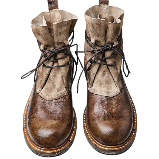 Boots For Men Of Genuine Leather Lace Up / Casual Warm Footwear