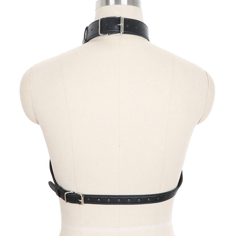 Breast Bondage Harness Belt / Sexy Women Collar Bra Accessory / Fetish Body Harness