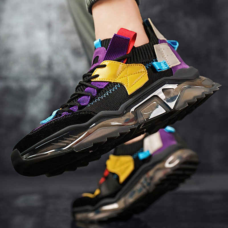 Breathable Sneakers with Light Soft Platform / Sports Shoes Lace Up for Running