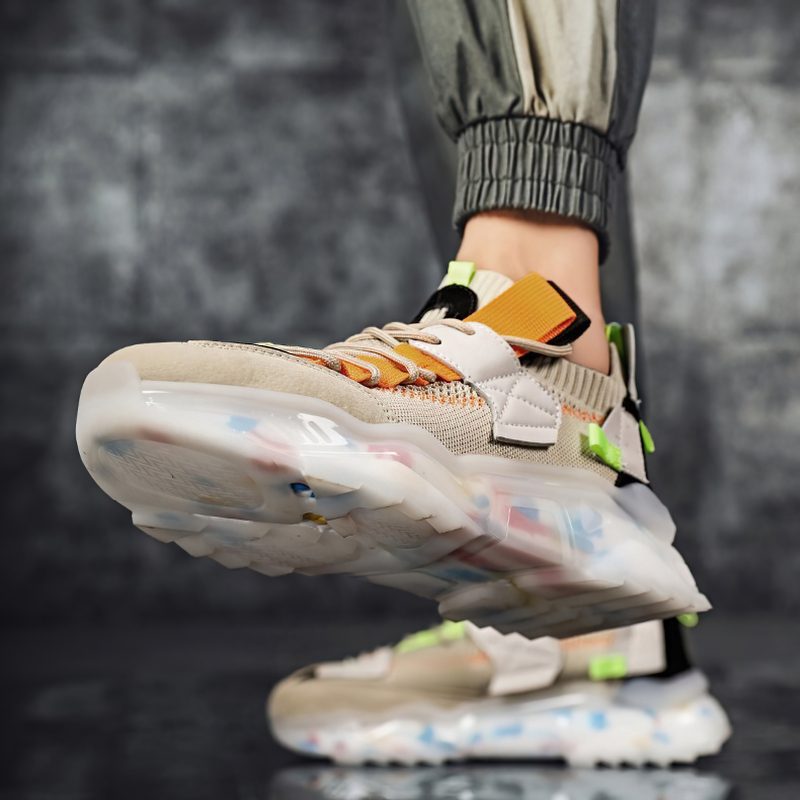 Breathable Sneakers with Light Soft Platform / Sports Shoes Lace Up for Running