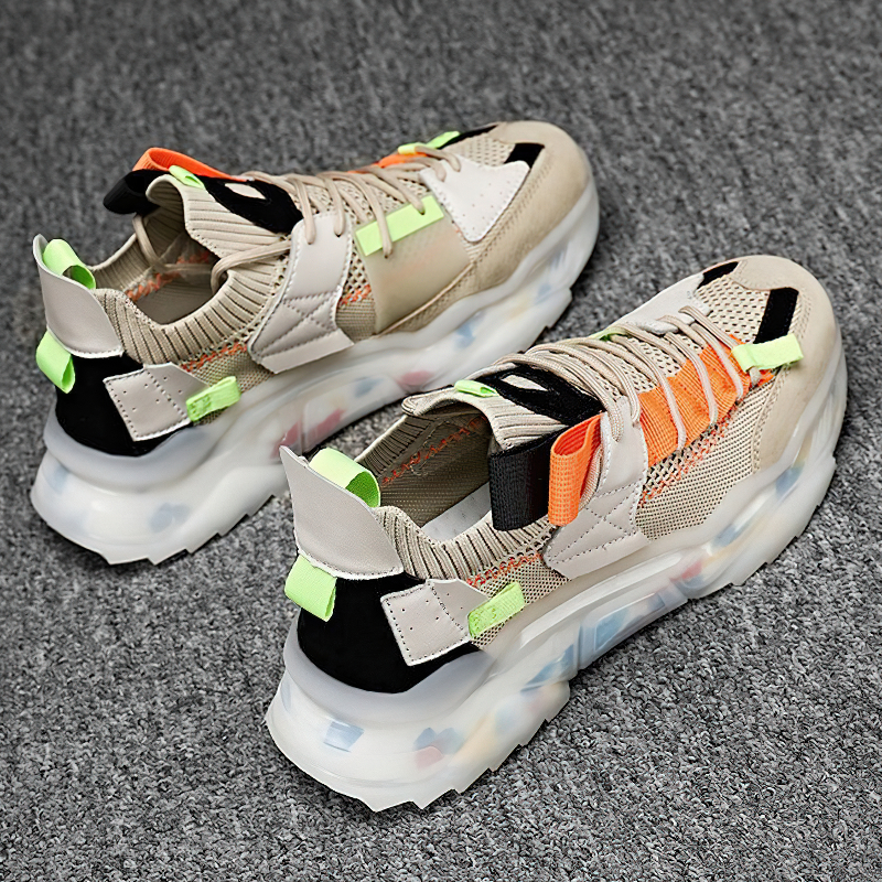 Breathable Sneakers with Light Soft Platform / Sports Shoes Lace Up for Running