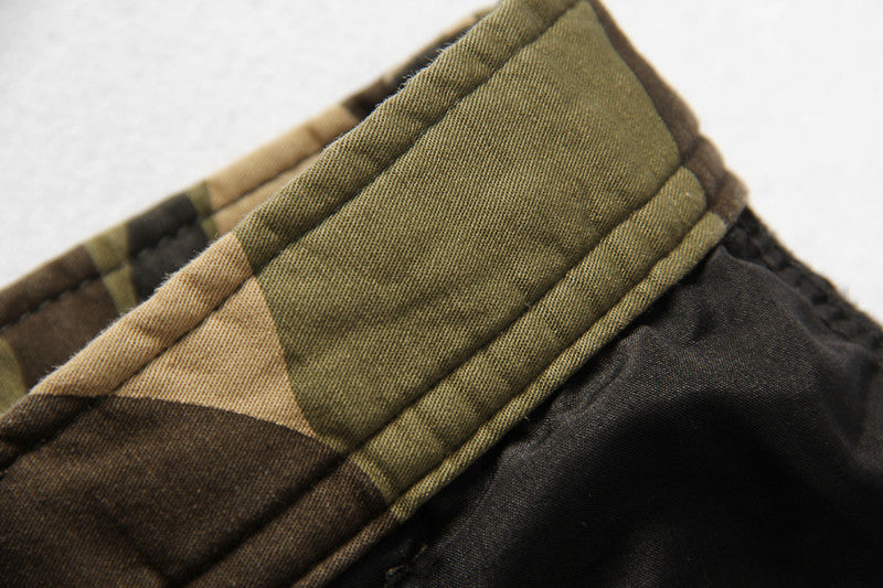 Camouflage Tactical Pants / Army Male Camo Cotton Jogger / Plus Size Pocket Military Trousers