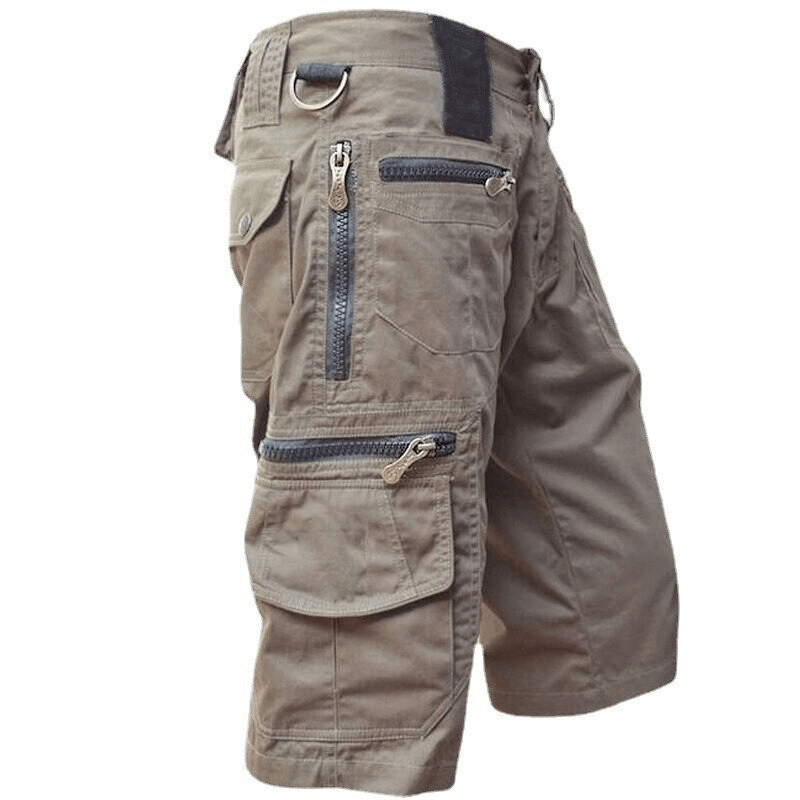 Casual Calf-Length Pants for Men / Multi Pocket Military Shorts
