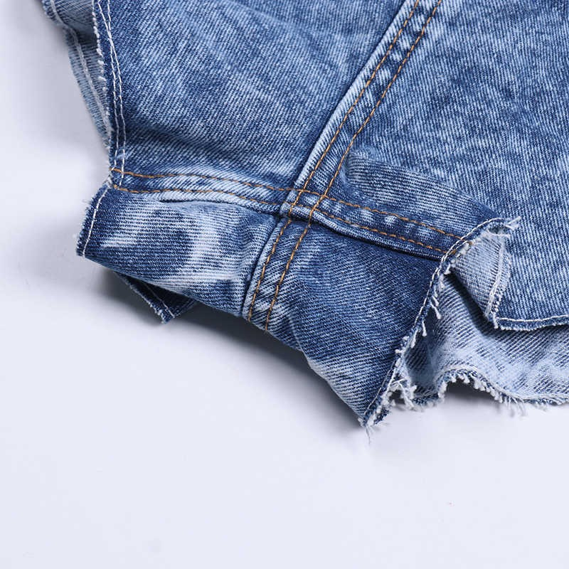 Casual Denim Shorts for Women / Fashion Loose Shorts with High Waist